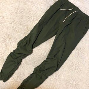 H&M GREEN ZIP UP JOGGER